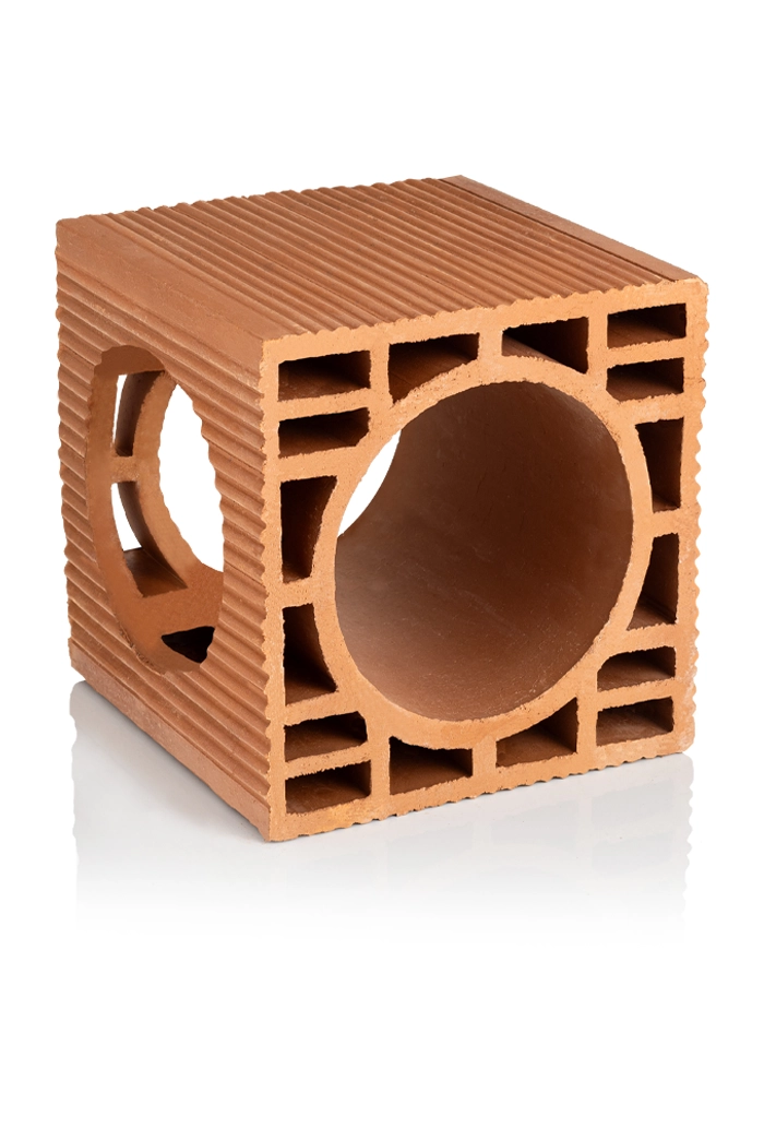 YUVARLAK BACA TUĞLA ÇİFT DELİKLİ